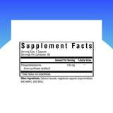 Étiquette affichant 150 mg par capsule, information fiable.