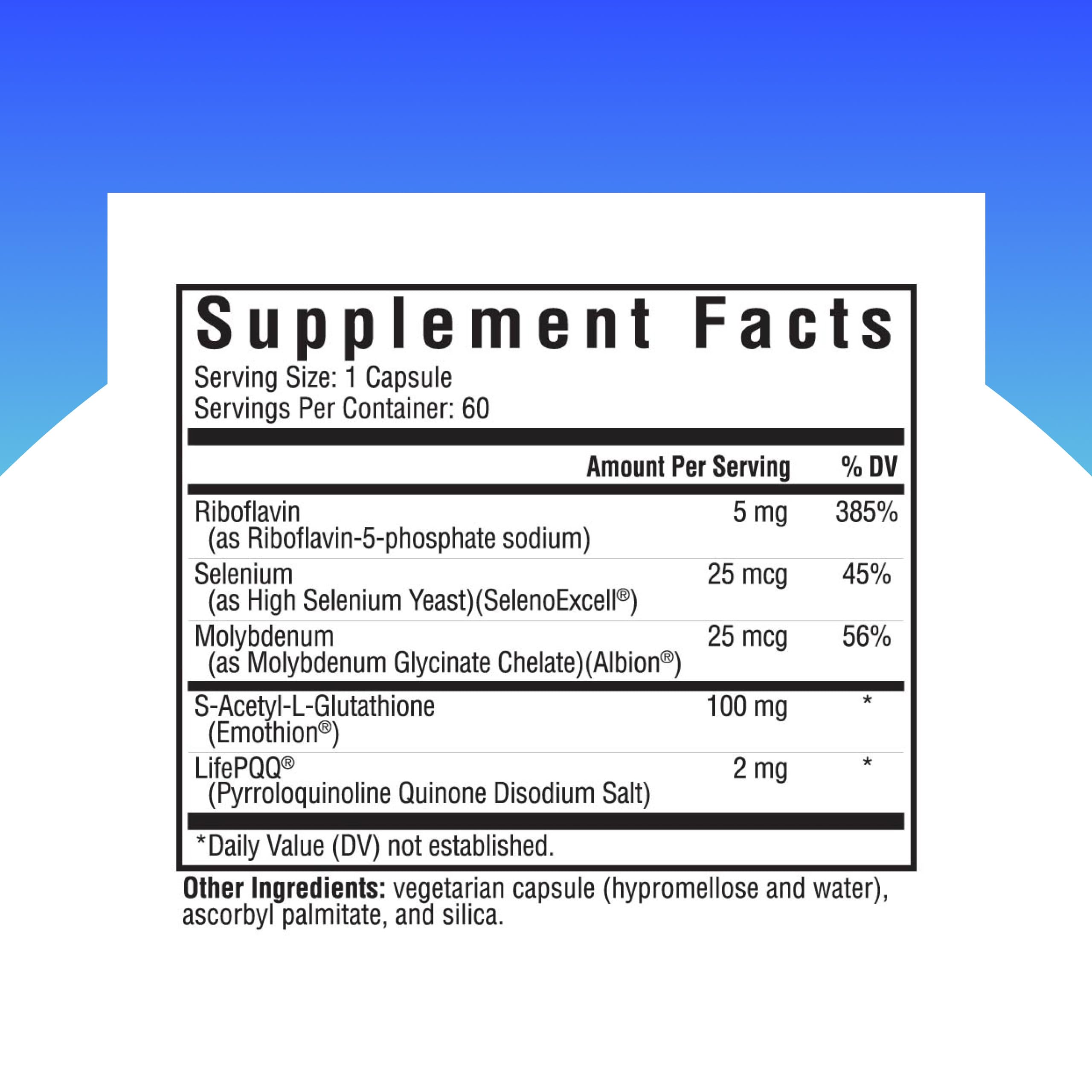 Seeking Health Glutathione Plus — capsules végétariennes faciles à avaler et utiles au quotidien.