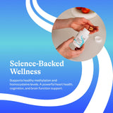Seeking Health Homocysteine Nutrients: capsules visibles, format pratique pour le quotidien.