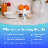 Seeking Health Immune Intensive – ingrédients clés visibles dans la présentation.