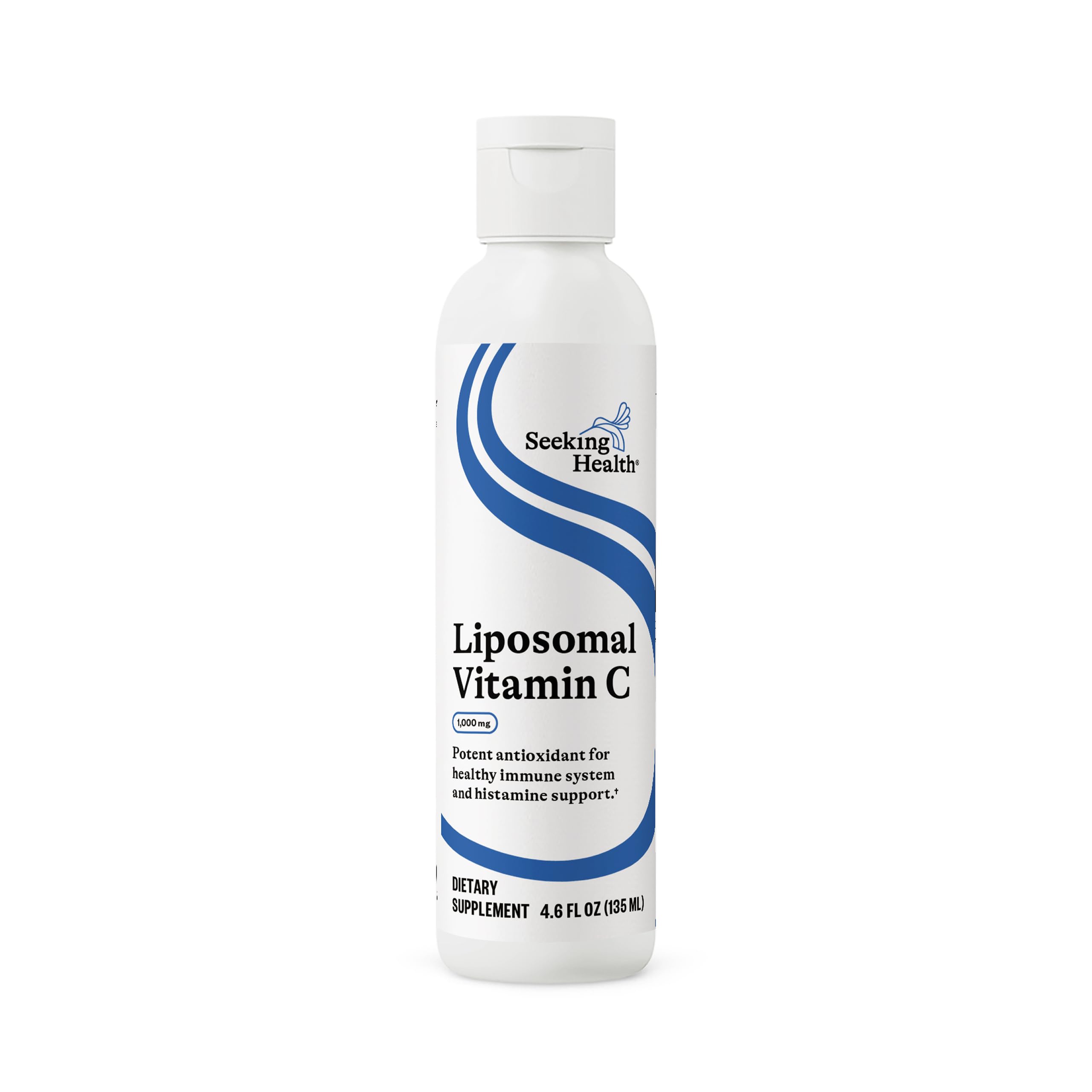Seeking Health Vitamine C liposomale citron zeste, bouteille : soutien potentiel à l'immunité et absorption.