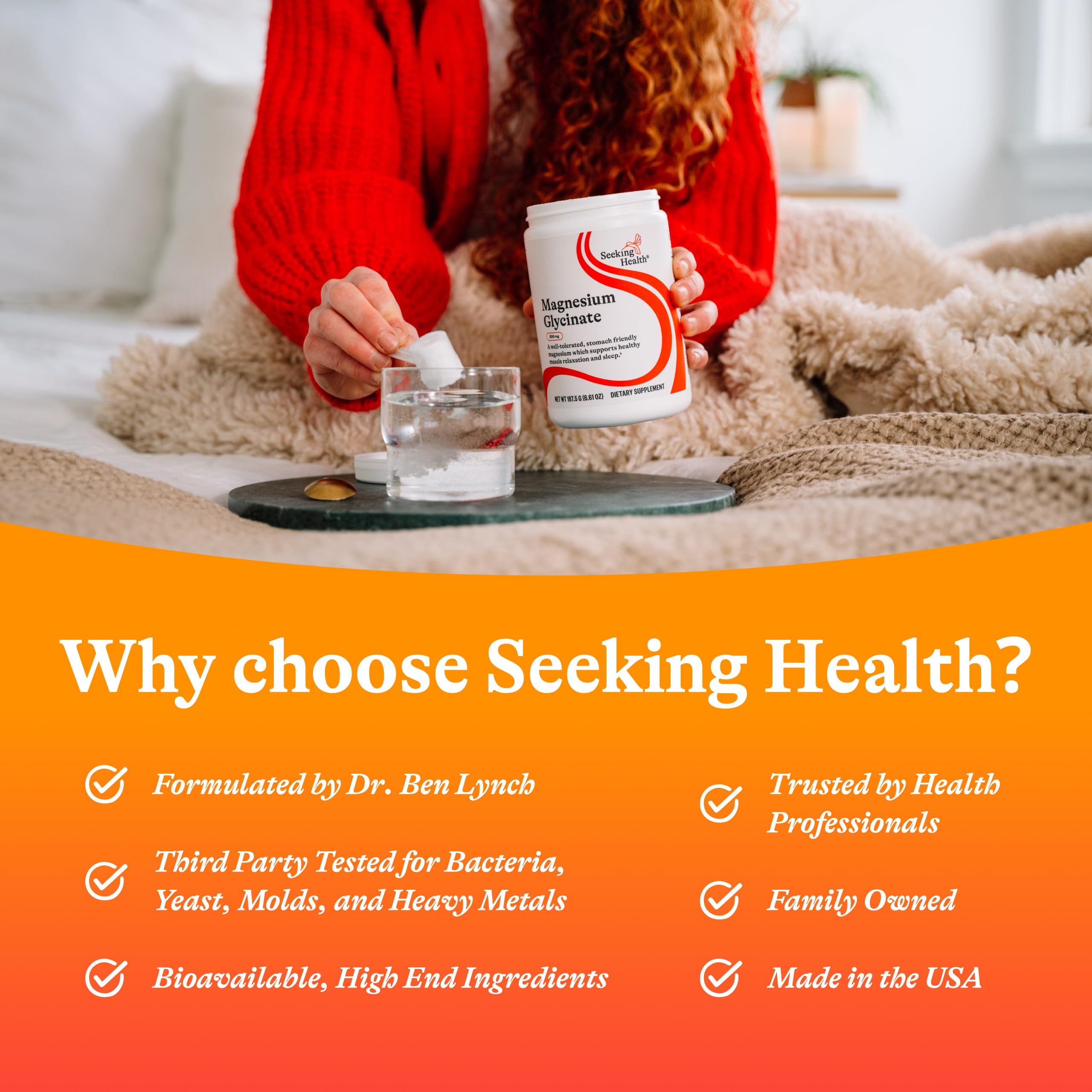 Seeking Health Magnésium Glycinate sans allergènes – sans allergènes courants