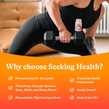 Pastilles véganes Seeking Health Methyl B12 5000, dénuées d’ingrédients d’origine animale.