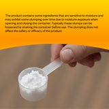Potassium, créatine, niacine et taurine pour énergie et concentration.