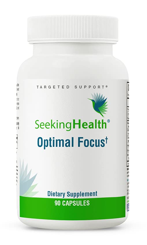 Seeking Health Optimal Focus – bouteille visible, soutien mémoire et concentration.