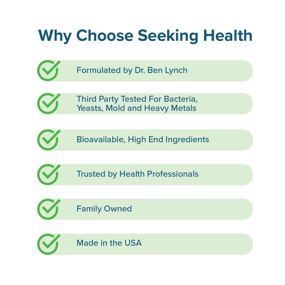 Seeking Health Optimal Focus – contrôle qualité rigoureux et traçabilité des ingrédients.