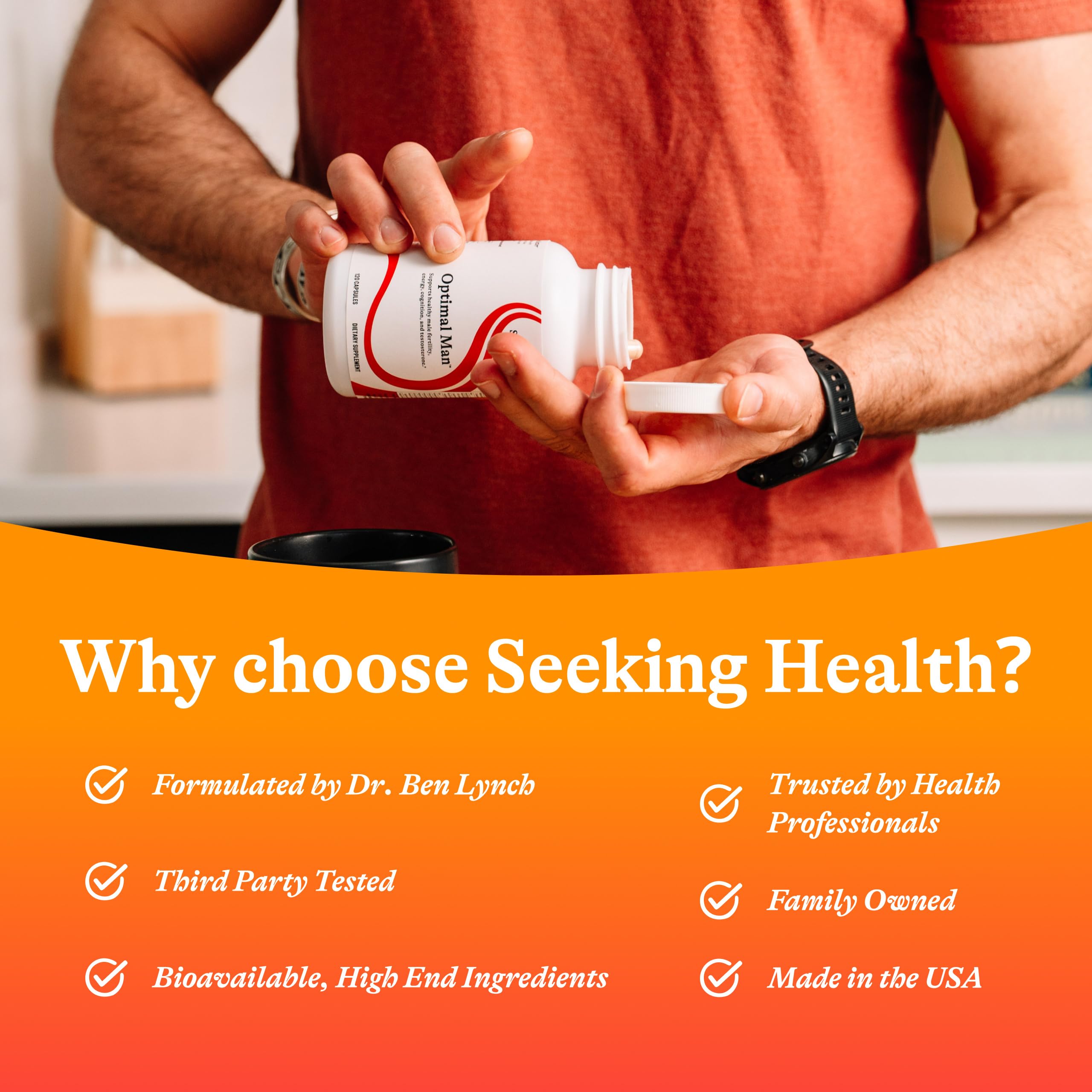 Seeking Health Optimal Man: prise quotidienne simple lors du petit-déjeuner.