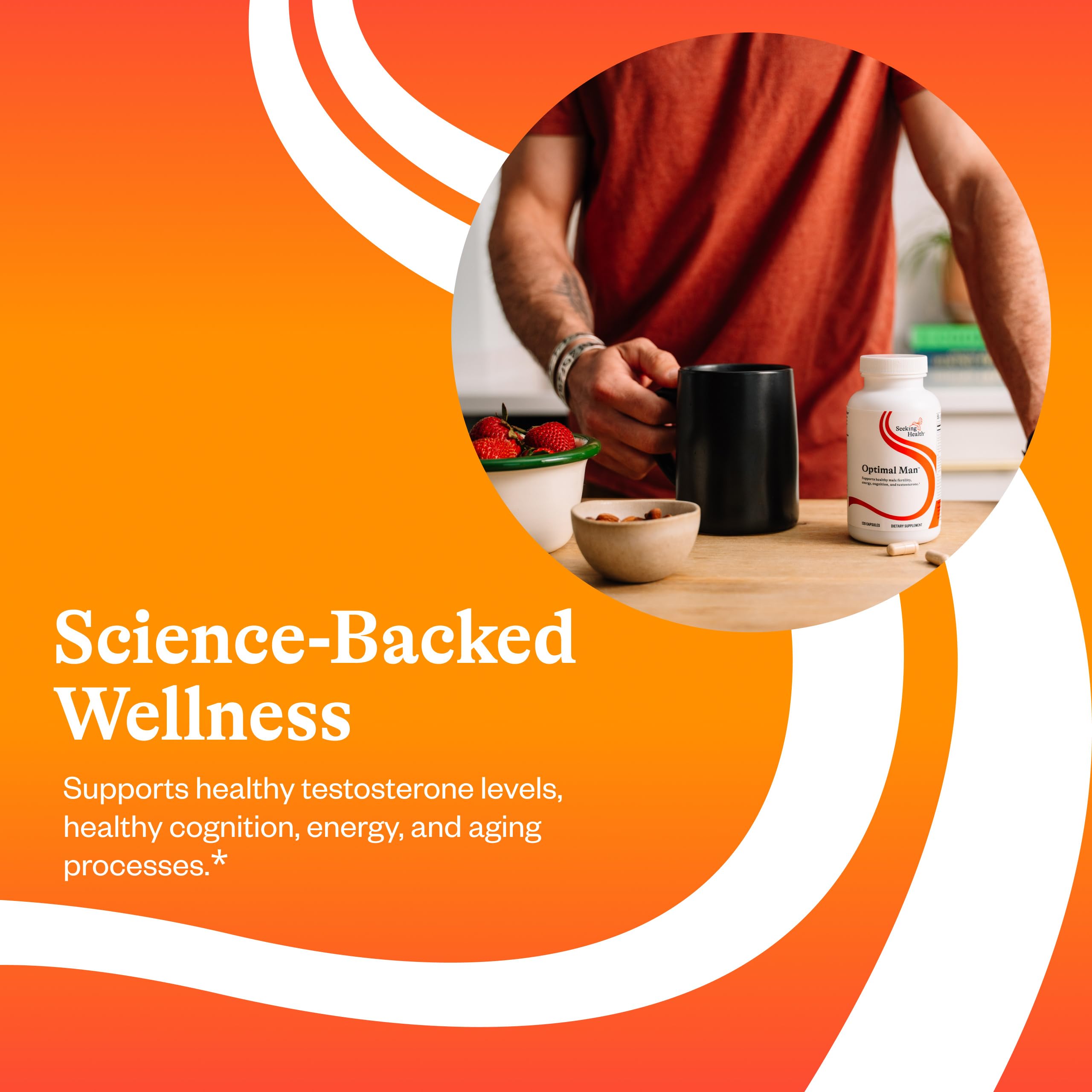 Seeking Health Optimal Man: zinc inclus, soutien hormonal potentiel.