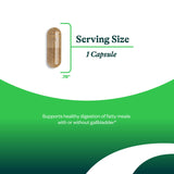 Seeking Health Ox Bile 125 capsules visibles pour une utilisation flexible.