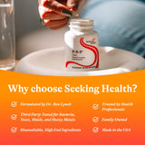 Emballage durable pour Seeking Health P-5-P, pratique et respectueux de l'environnement.
