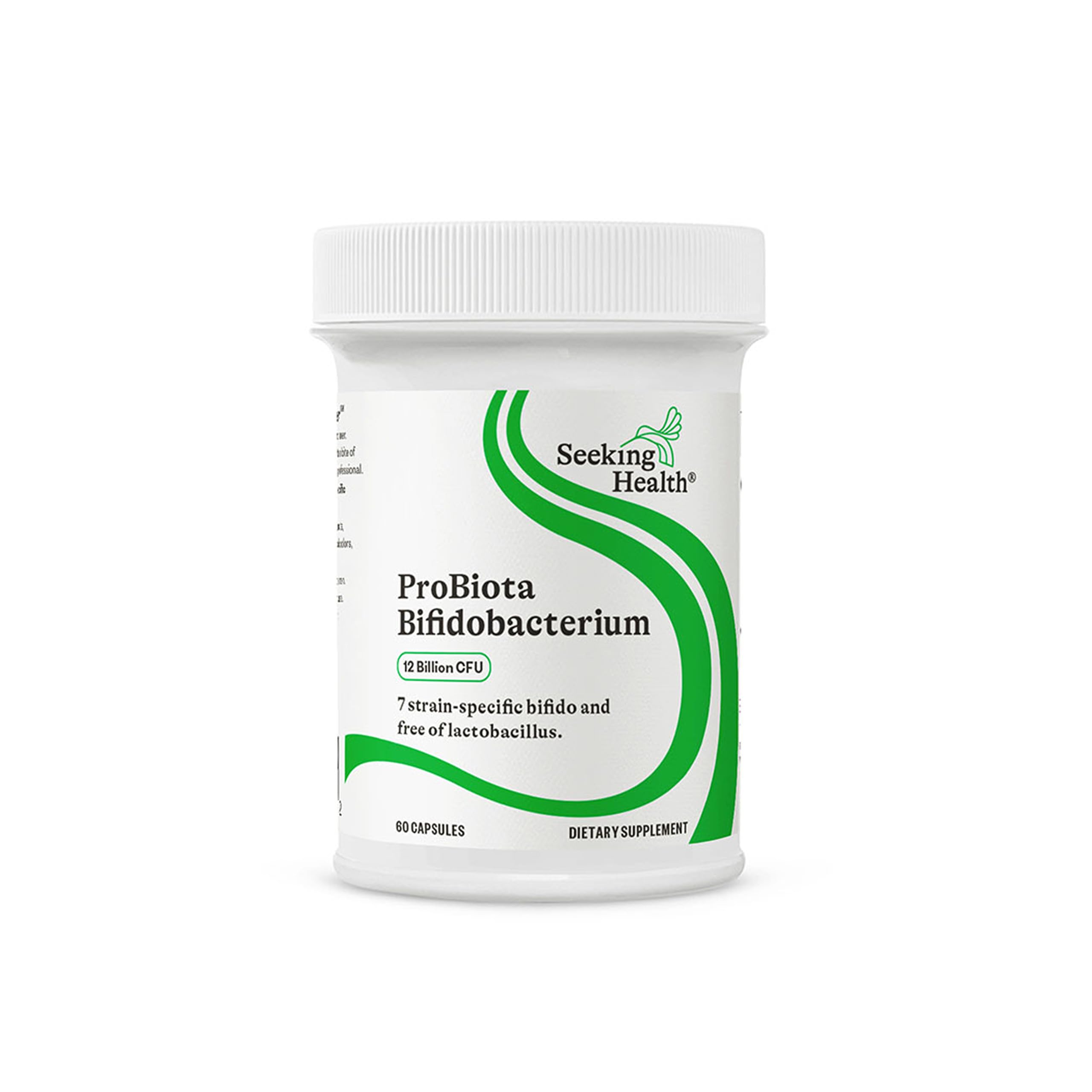 Seeking Health ProBiota Bifidobacterium, bouteille illustrant le soutien digestif potentiel.