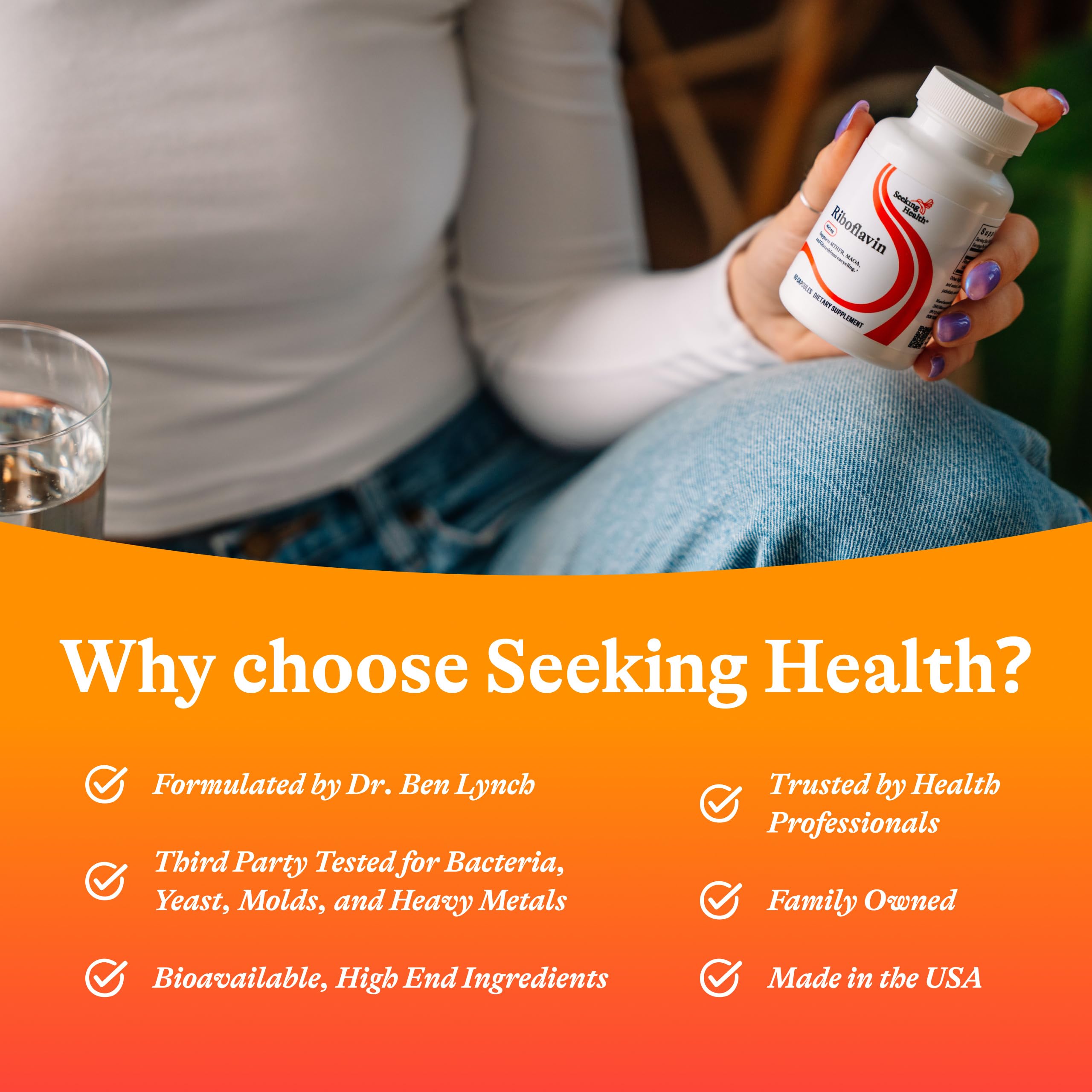Seeking Health Riboflavine: soutien potentiel du métabolisme et de l’énergie cérébrale.