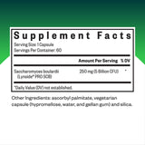 Seeking Health Saccharomyces boulardii, capsules digestives, favorisent l'absorption et le tonus intestinal.
