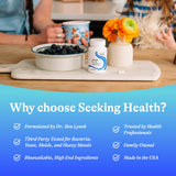 Seeking Health produit sans allergènes, sécurité et pureté.