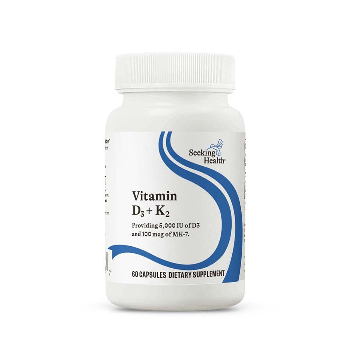 Seeking Health D3 + K2 en bouteille, soutien immunitaire potentiel.