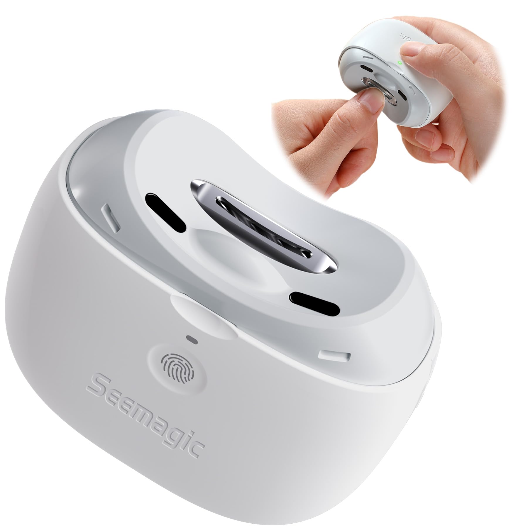 Seemagic coupe-ongles électrique bébé LED, pratique pour des ongles nets et en douceur.