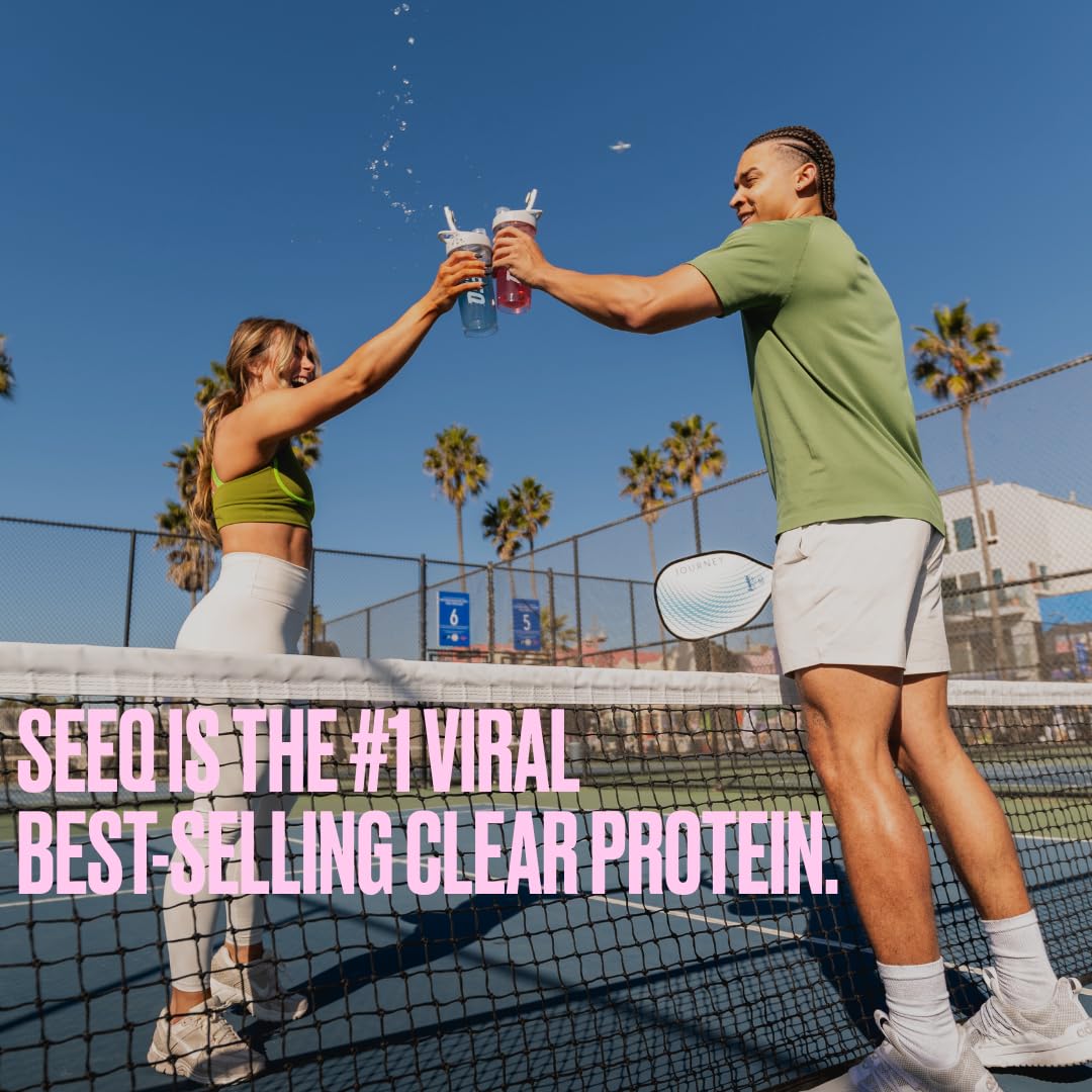 SEEQ Clear Whey Isolate Fruit Punch – boisson sans lactose ni gluten, idéale après l'entraînement.