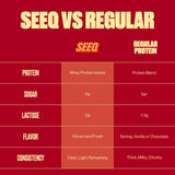 SEEQ Clear Whey Isolate, shaker pour mélanger rapidement, douceur légère et rafraîchissante.