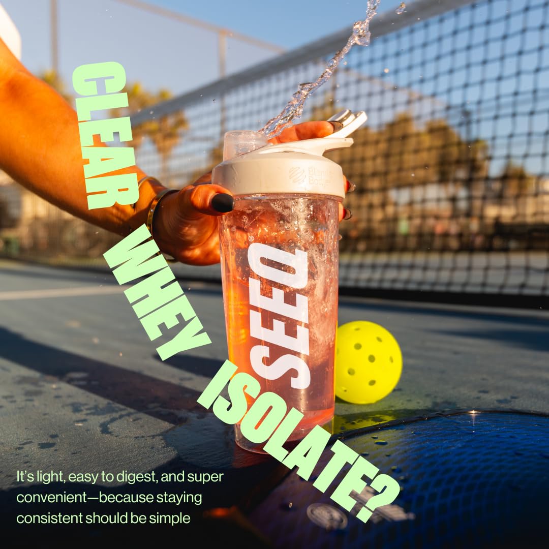 SEEQ Clear Whey Watermelon Wave en poudre pratique sans sucre ajouté.