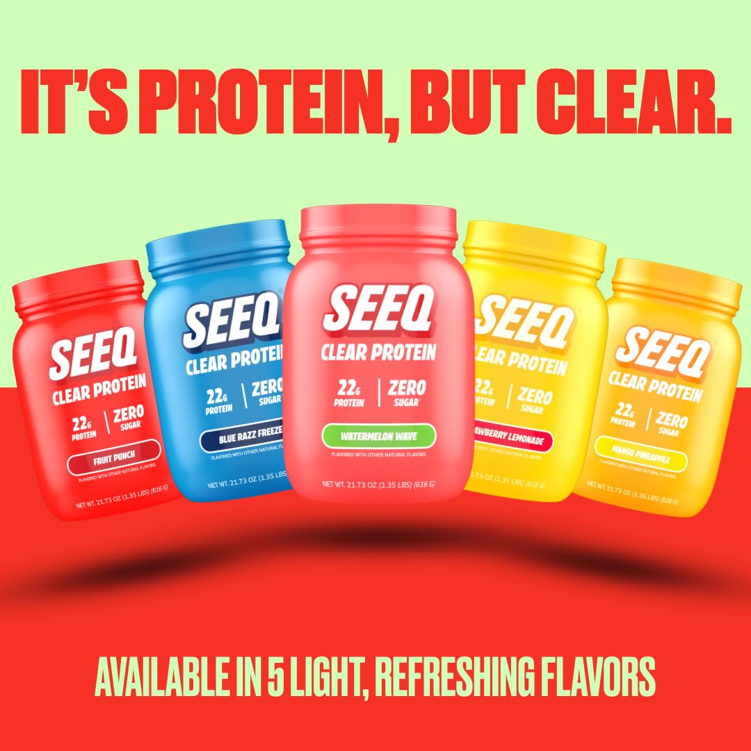 SEEQ Clear Whey Watermelon Wave adapté au régime céto grâce à zéro sucre.