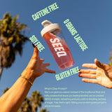 SEEQ Clear Whey Watermelon Wave sans soja, choix sûr pour régimes sensibles.
