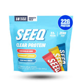 Seeq Protéine Claire – sachets 18 paquets, pratique à emporter après l'entraînement.