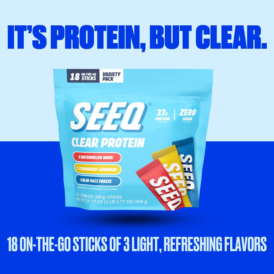 Seeq Protéine Claire – sans lactose, adaptée à certains régimes.