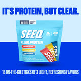 Seeq Protéine Claire – sans lactose, adaptée à certains régimes.