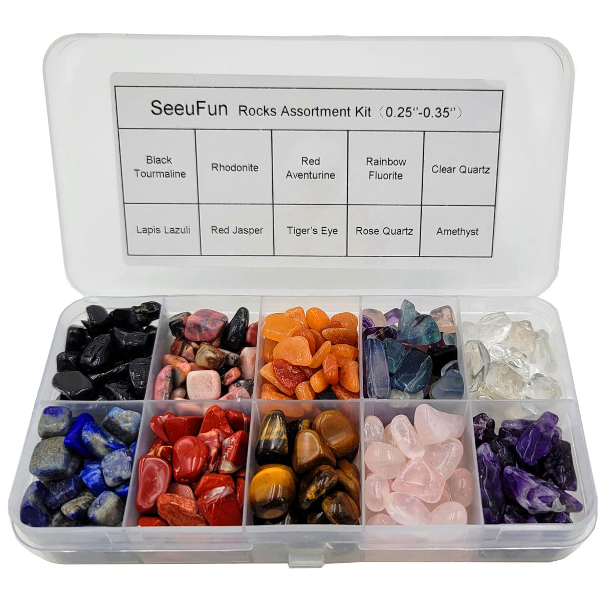 SeeuFun – mélange de pierres et cristaux, idéal pour bijoux et artisanat