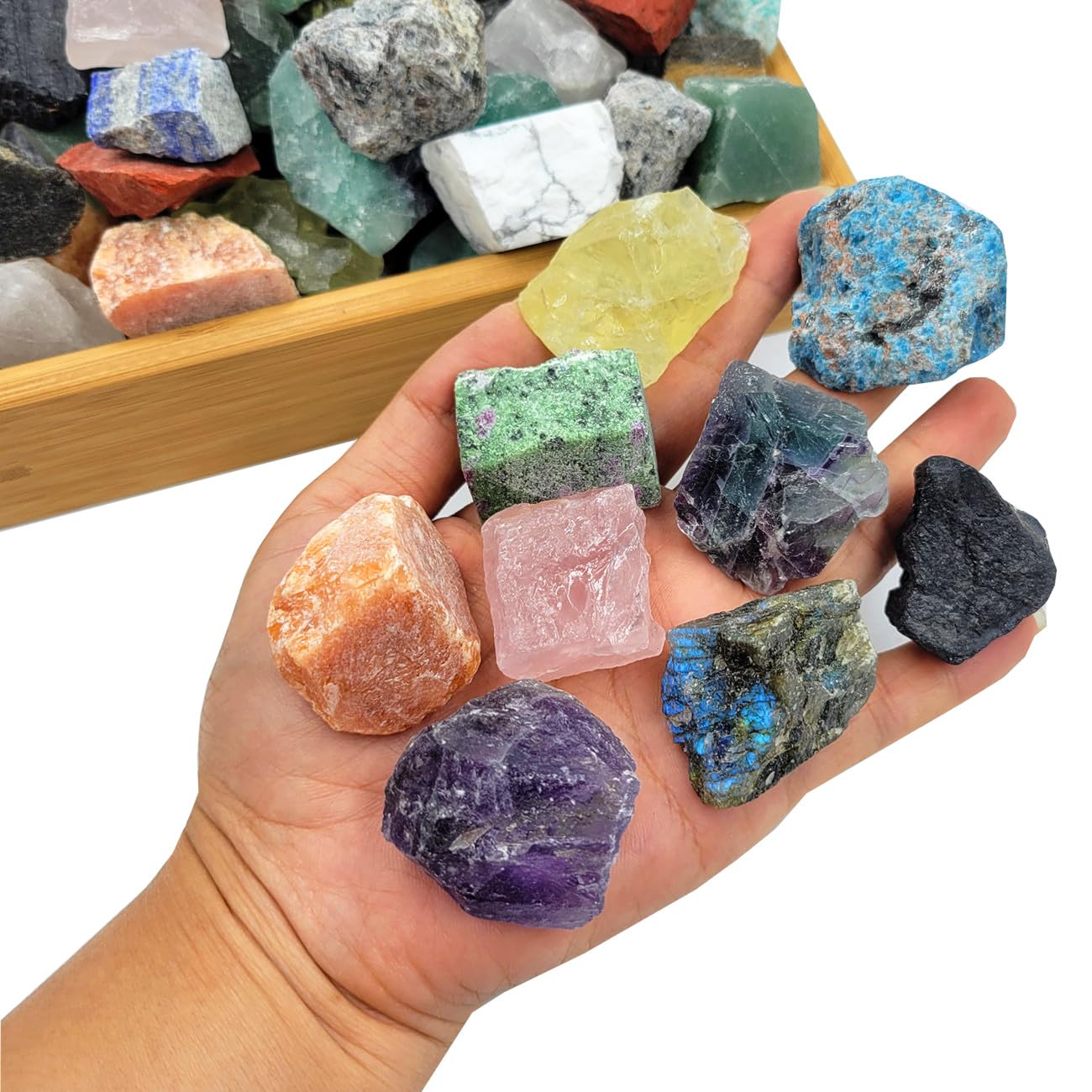 SeeuFun lapis-lazuli brut pour étude et décoration naturelle.