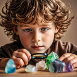 SeeuFun quartz clair brut pour apprentissage des minéraux.