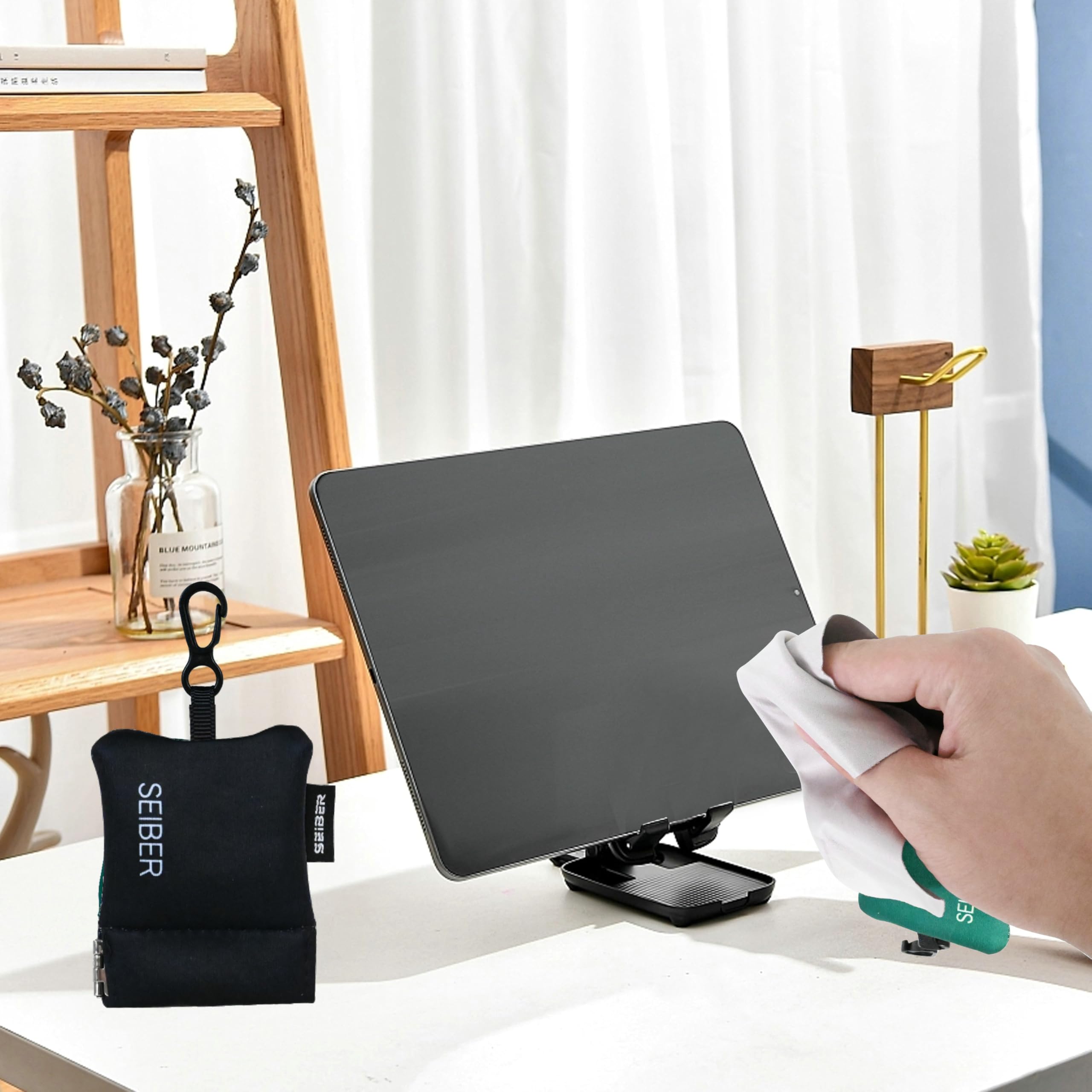 Ensemble 2 pièces SEIBER, pratique et réutilisable pour tous vos appareils.