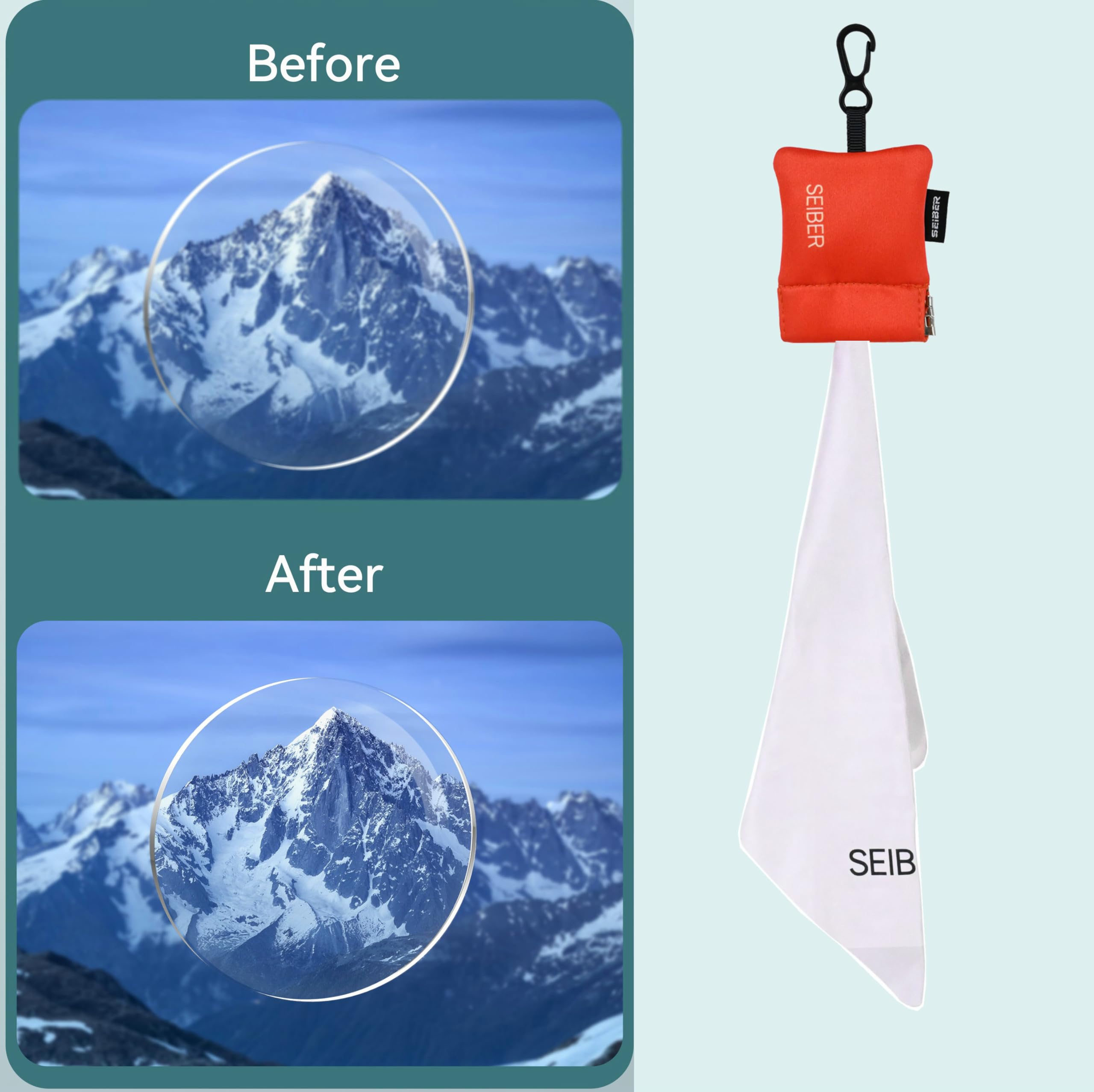 SEIBER design avec fond auto-fermant pour réduction poussière