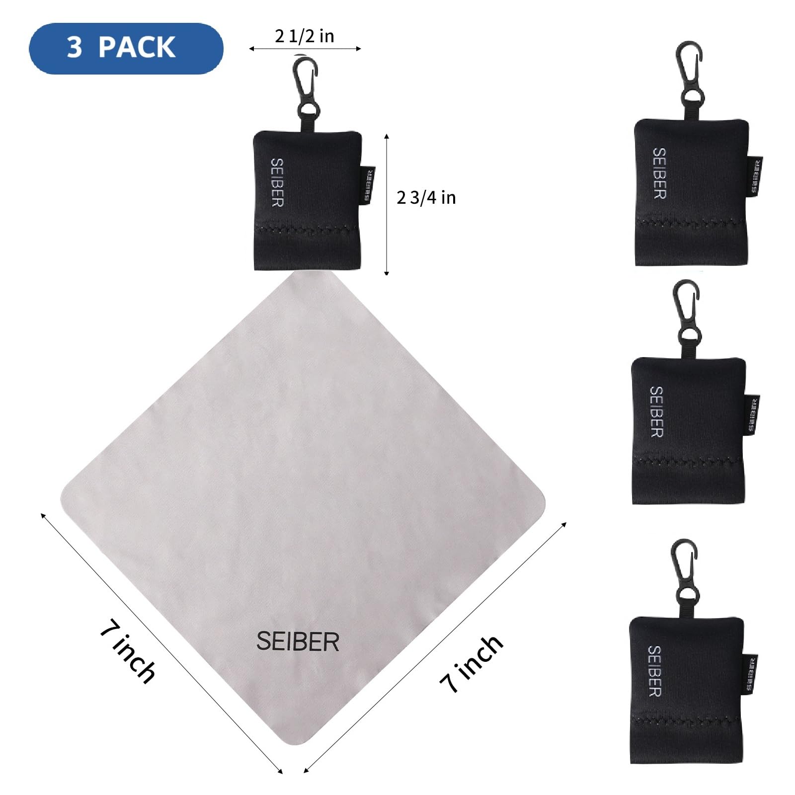 SEIBER design avec fond à fermeture automatique – accès rapide au chiffon