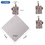 Ensemble de deux chiffons SEIBER, portable et réutilisable pour lunettes et écrans
