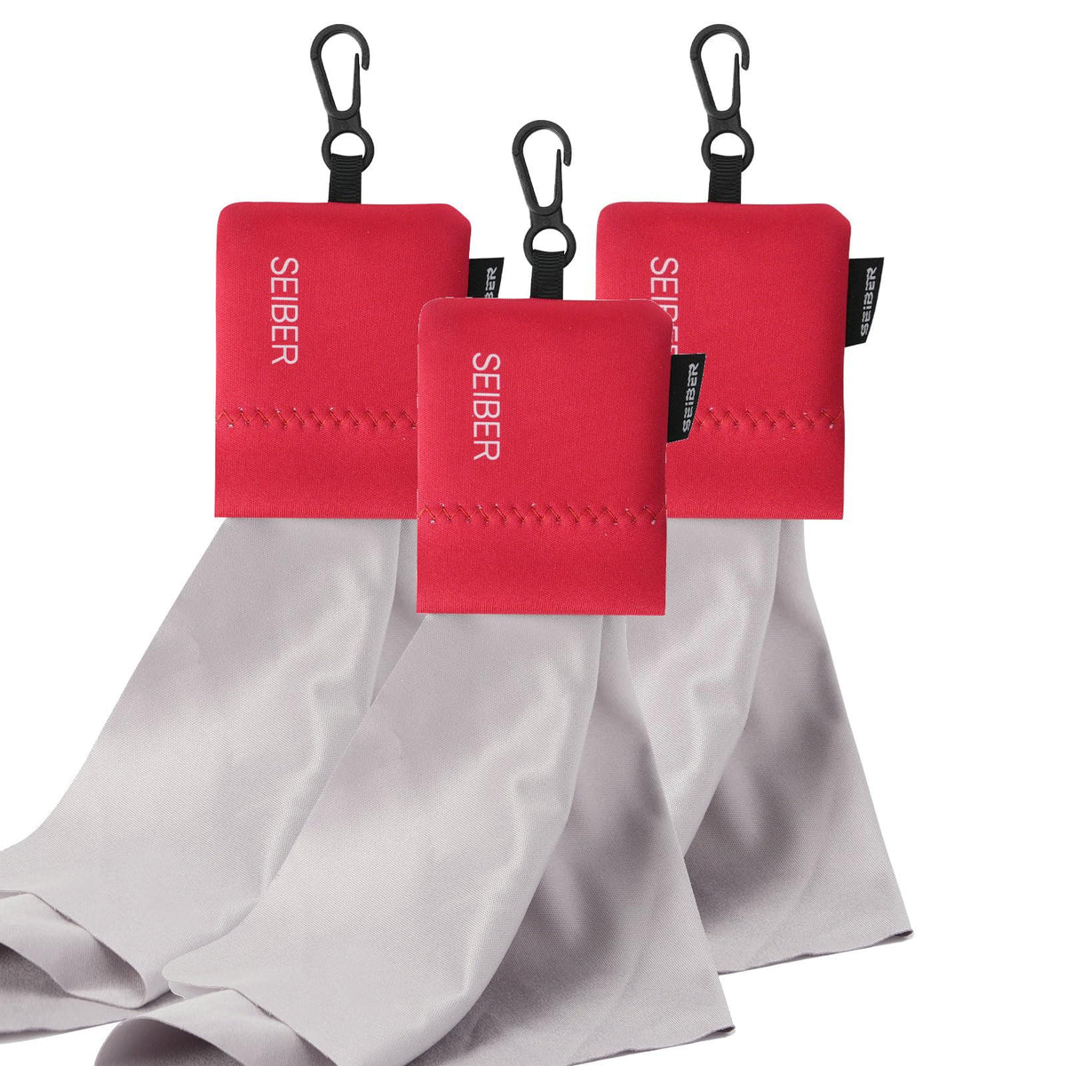 Lingette SEIBER en microfibre 7x7 pour lunettes et écrans, nettoyage sans traces.