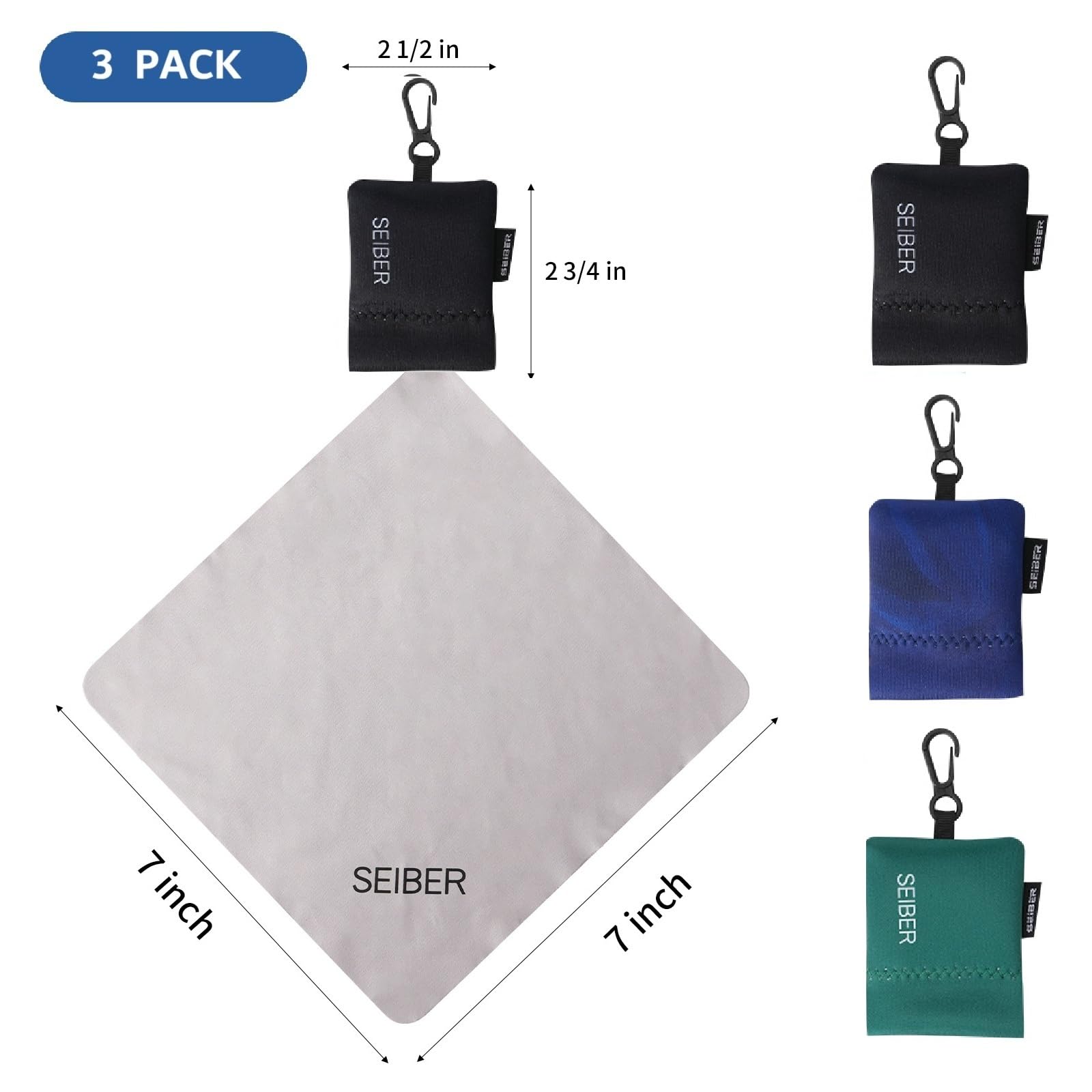 Extraction facile du chiffon SEIBER pour un nettoyage rapide des surfaces.