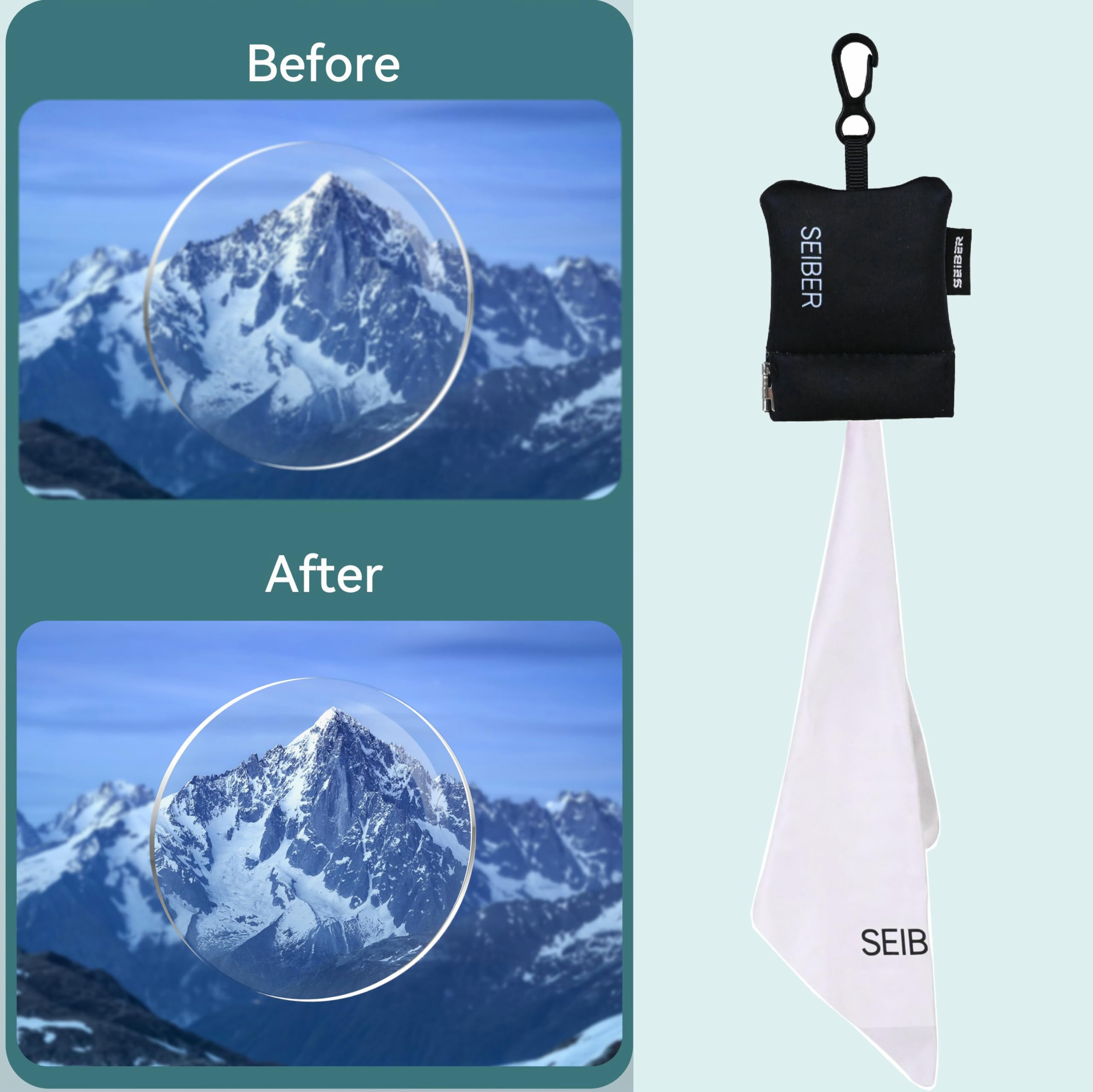 SEIBER compact et portable, idéal pour porte-clés et sac à dos.