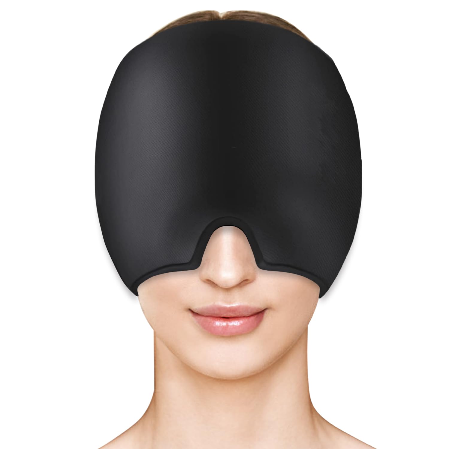 SEIWEHIDO Migraine Cap avec gel froid pour soulager les tempes et le front.