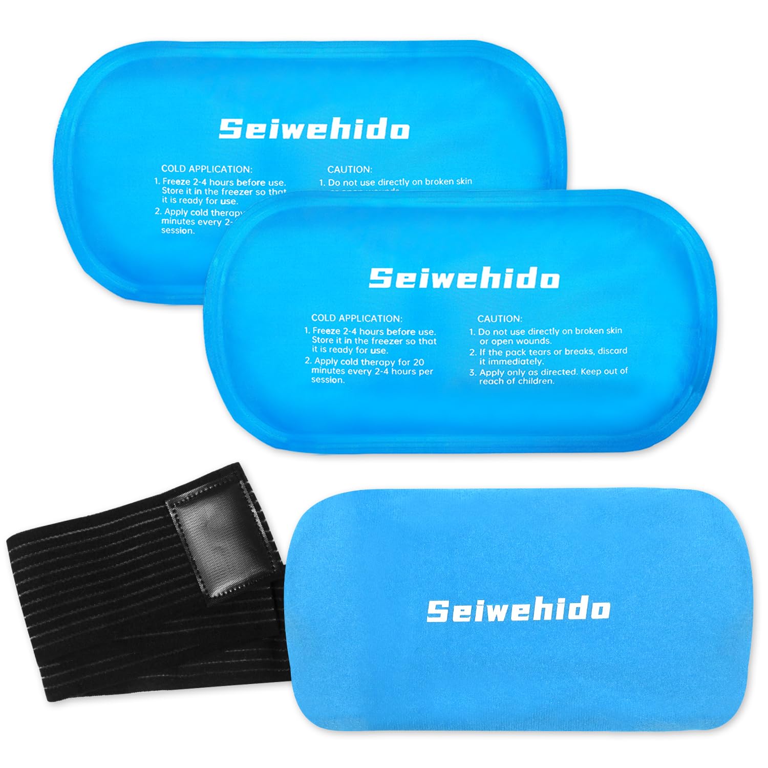 SEIWEHIDO gel-pack froid 2-pack, soulagement ciblé et réutilisable.