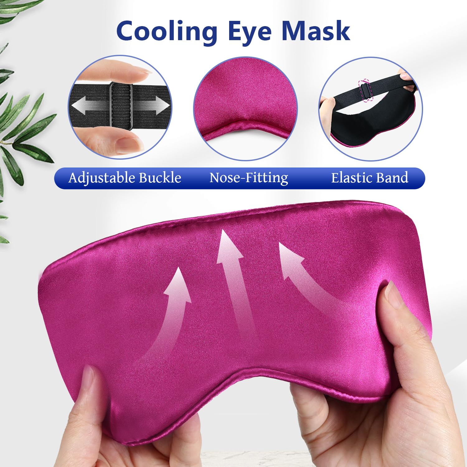 SEIWEHIDO masque yeux etui rangement congelation, stockage hygiénique
