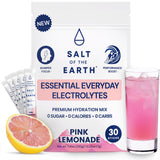 Sel de la Terre: pochette d'électrolyte rose citron pour hydratation efficace