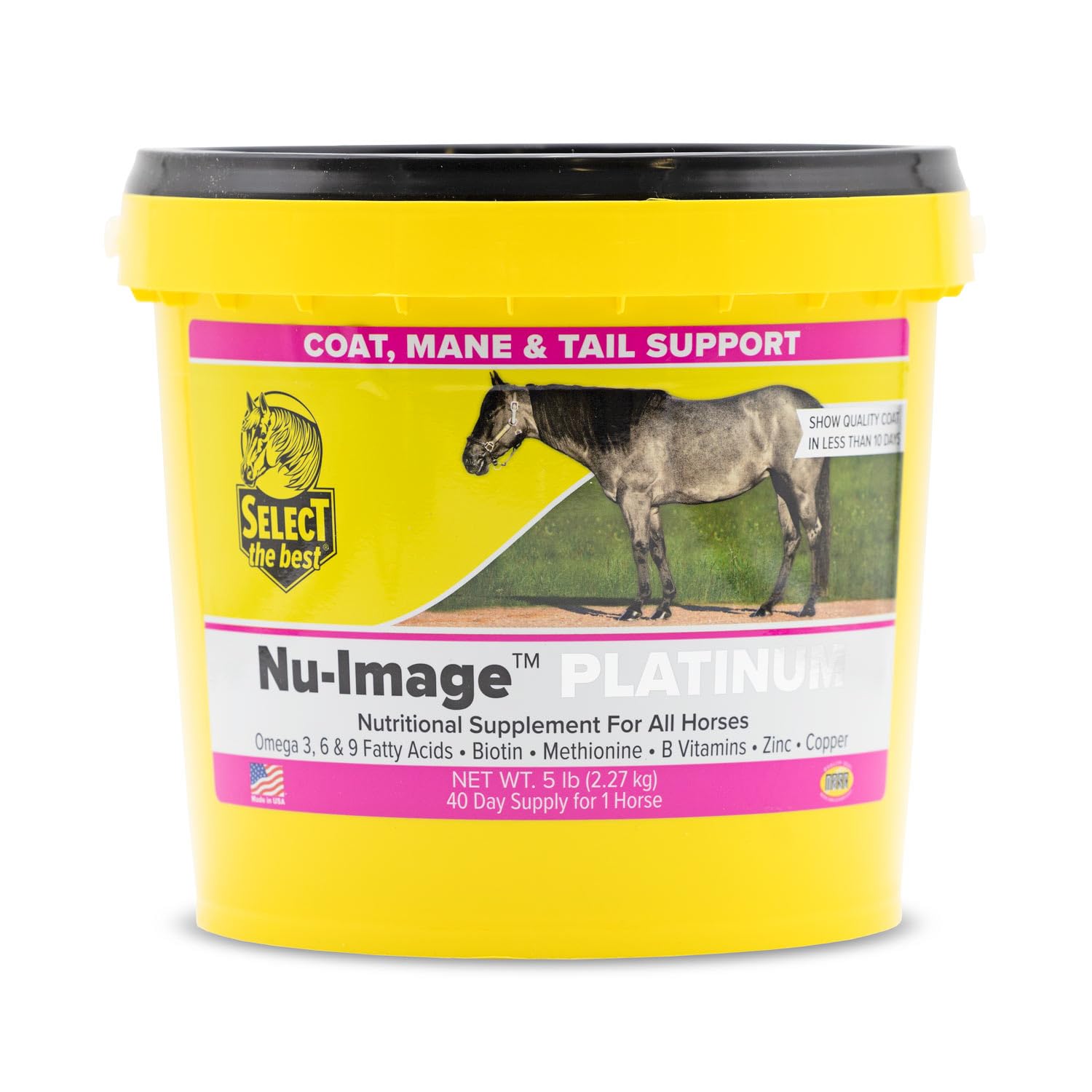 Select The Best Platinum Nu Image 5LB montre la brillance du manteau et la peau saine.