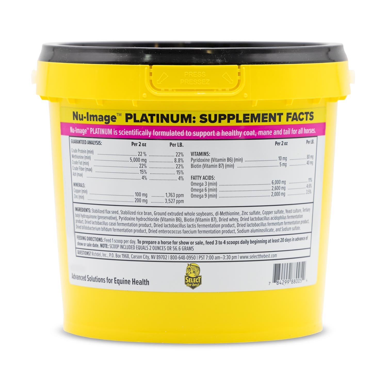 Select The Best Platinum Nu Image 5LB soutient les articulations et la mobilité.