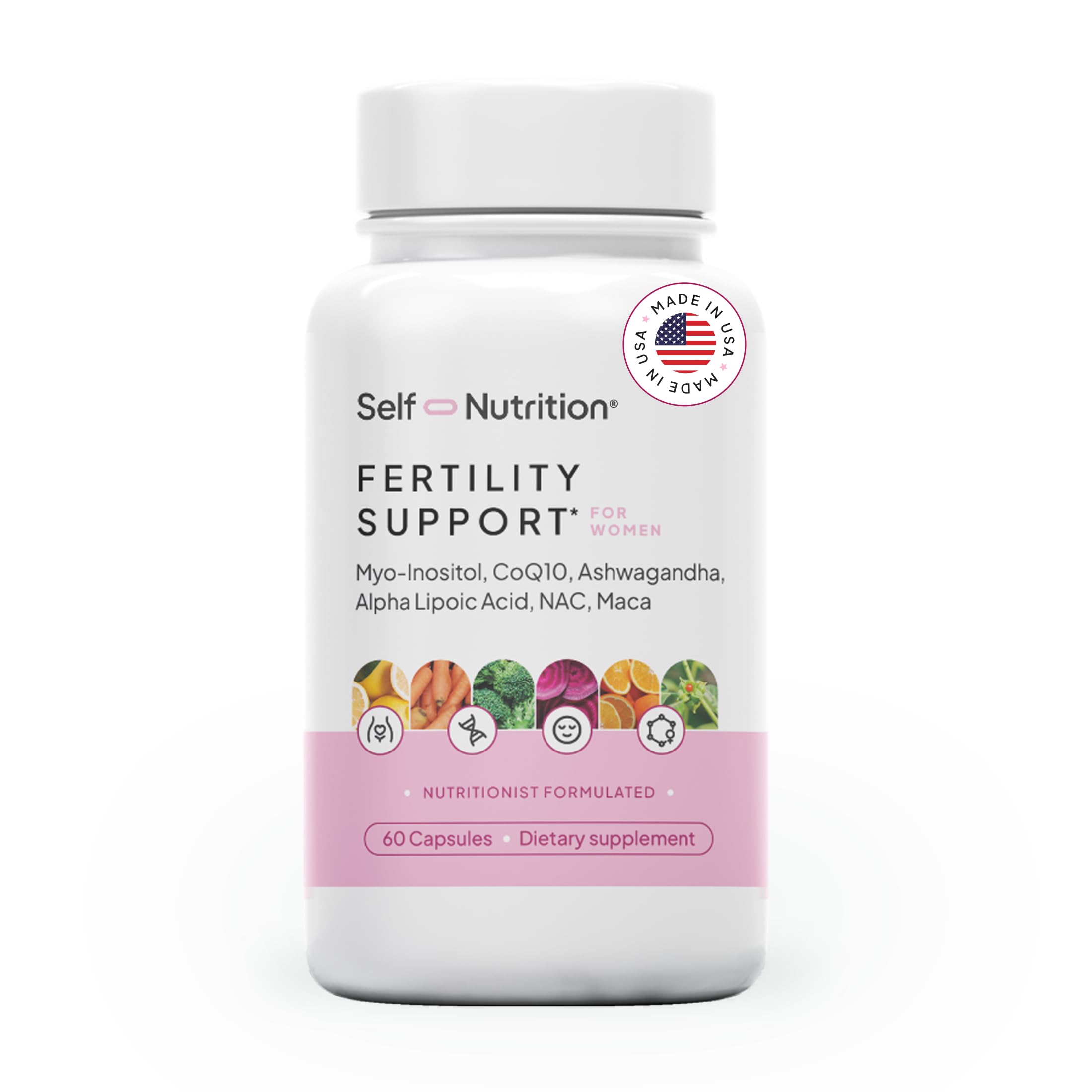 Soutien Fertilité SELF NUTRITION: bouteille de capsules prête pour une prise quotidienne