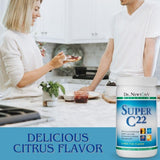 Effervescence légère et goût citrus, expérience agréable avec SelfCare+ Super C22.