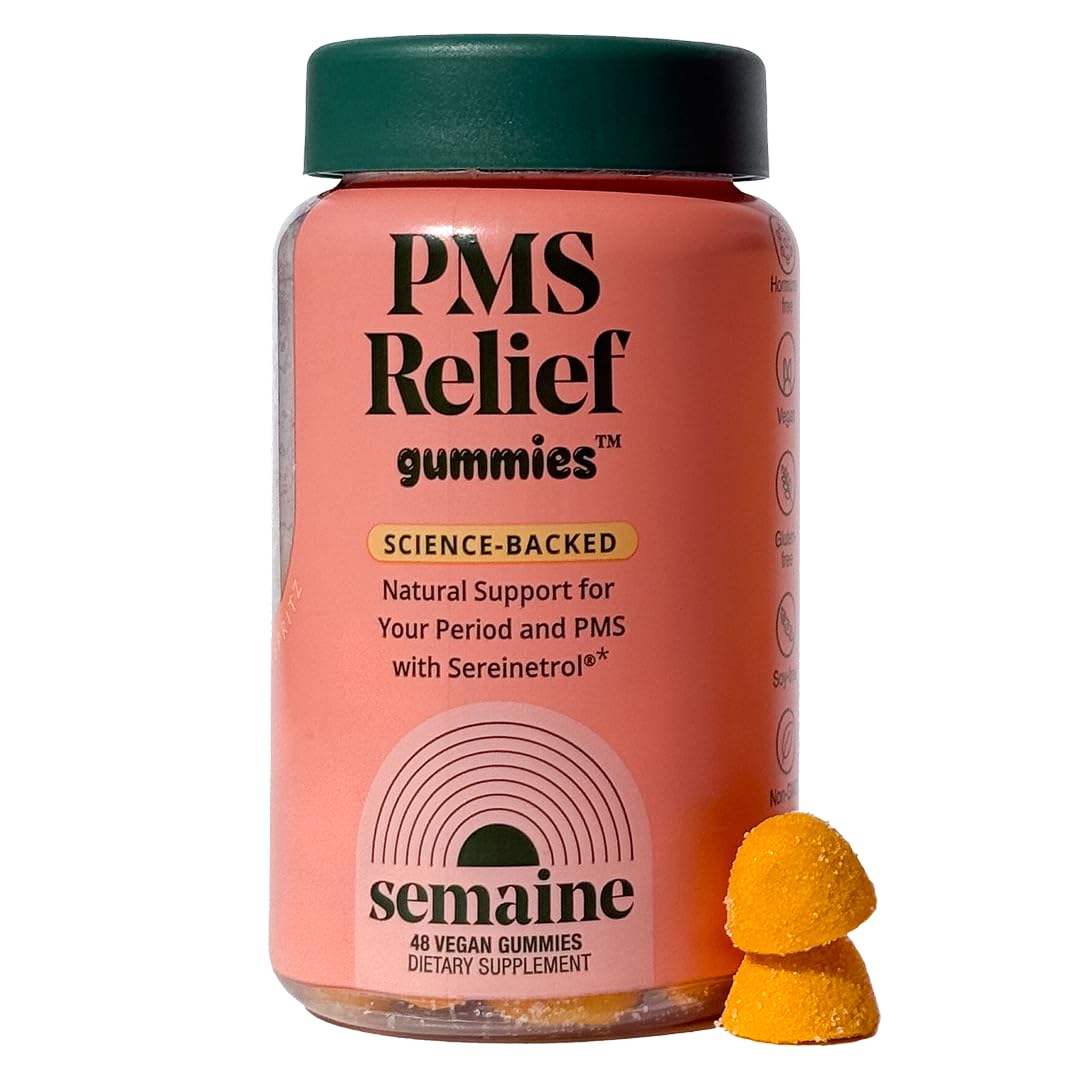 Semaine SPM bonbons gélifiés: goût mangue-pêche et soutien potentiel au cycle féminin.