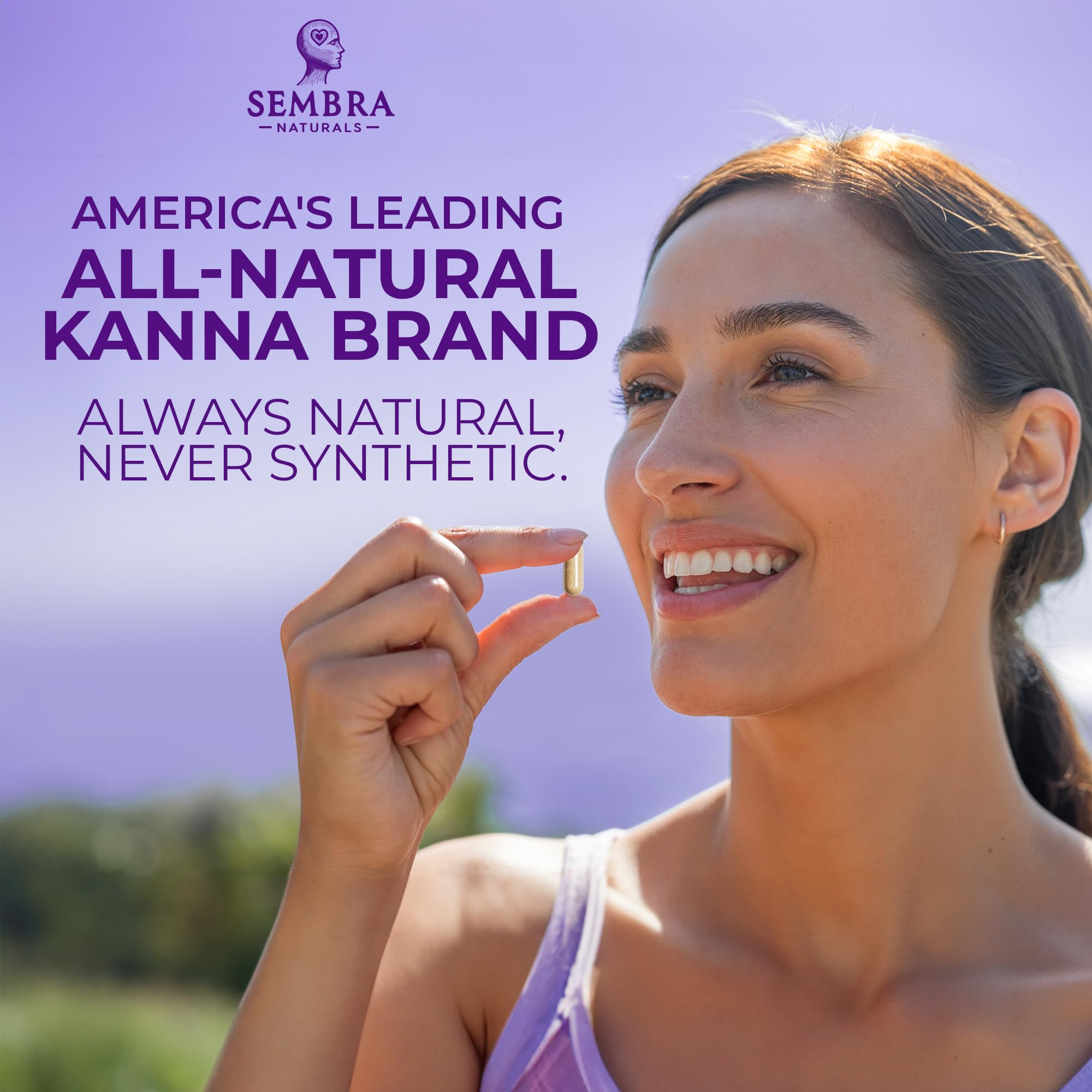 KANNAFOCUS SEMBRA NATURALS – Utilisation quotidienne en capsules sans caféine pour énergie douce
