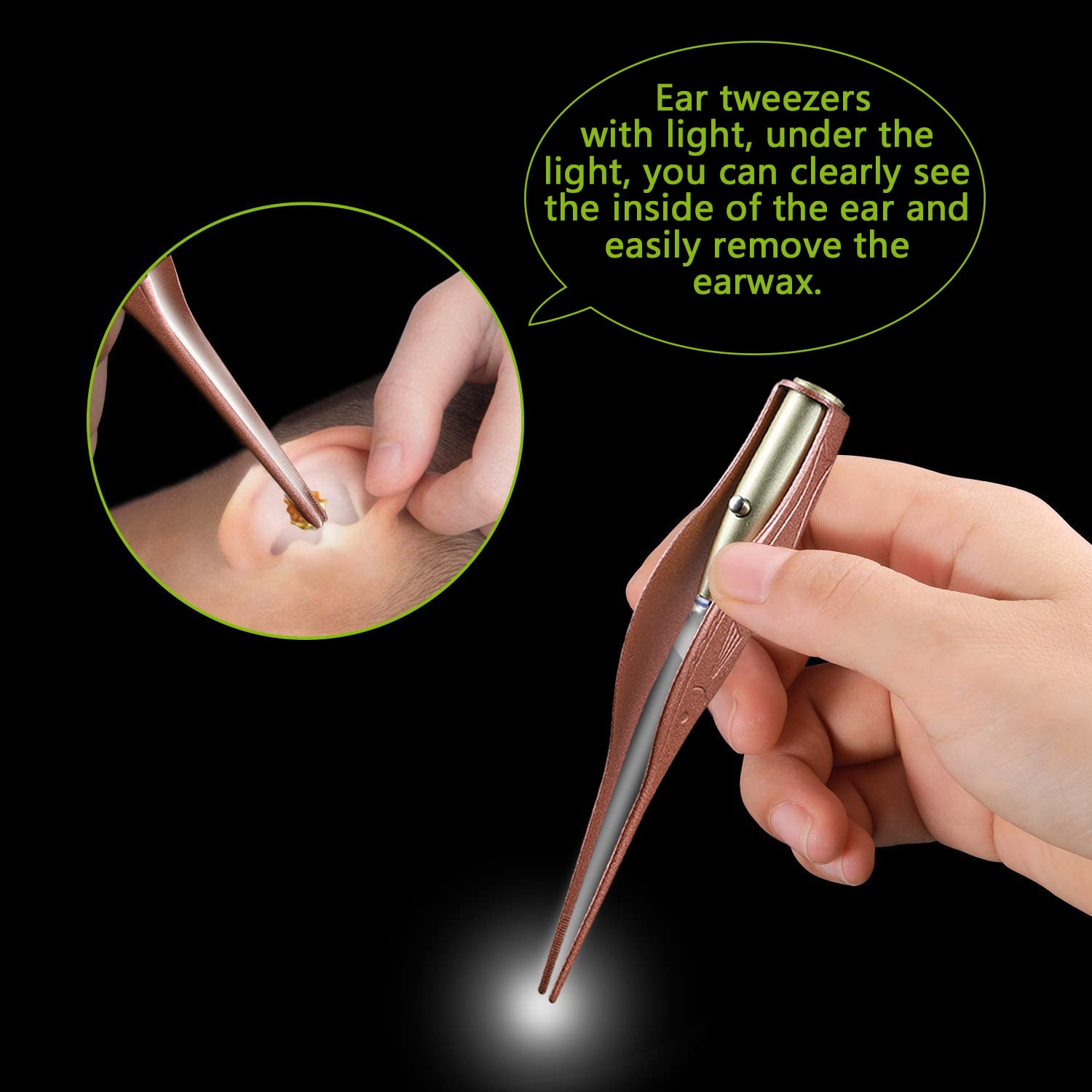 SENLMLER pince-oreille-lumiere : prélevez en douceur avec une lumière pratique