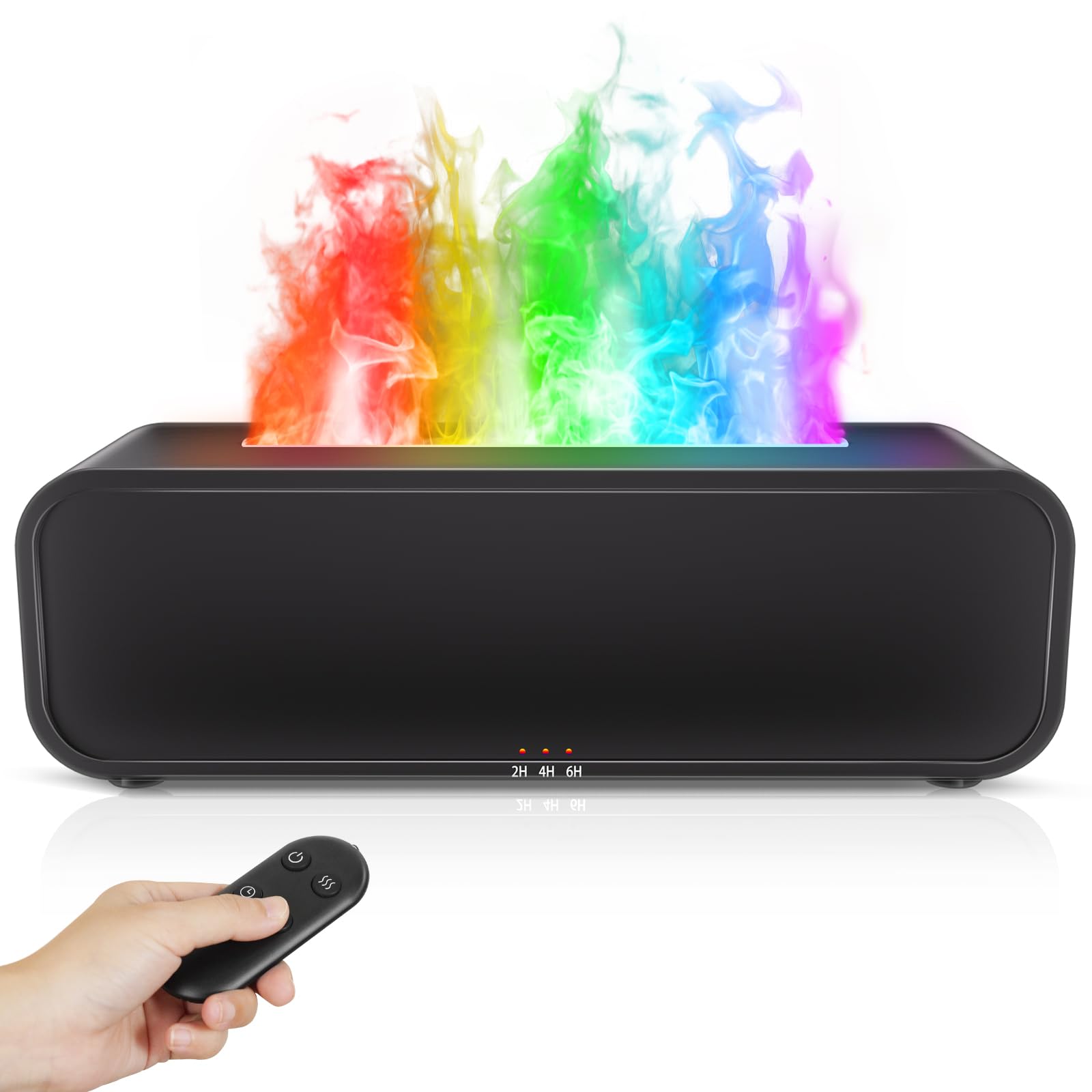 SENMUL diffuseur d'huile essentielle flamme réaliste pour ambiance cosy